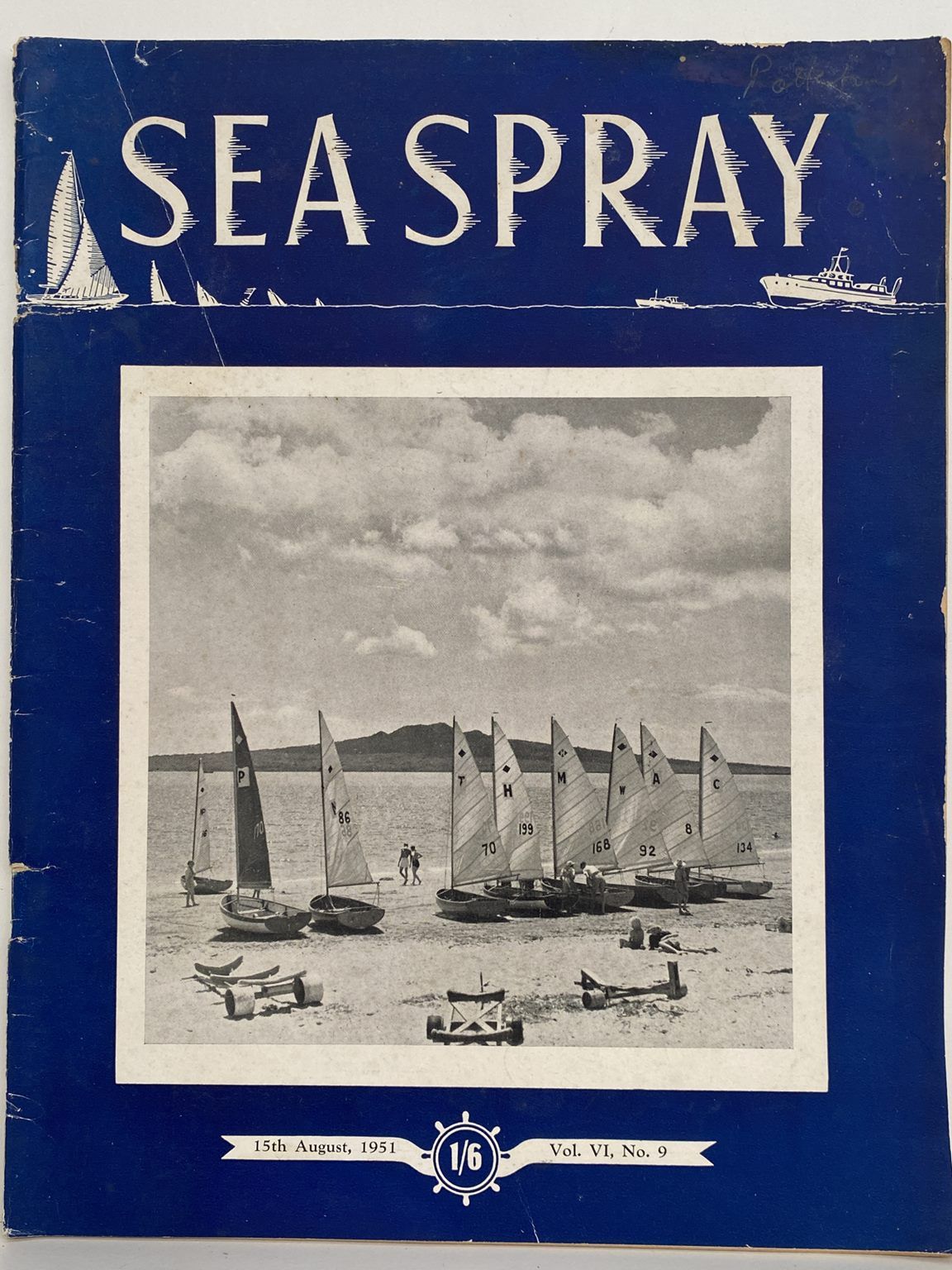 VINTAGE MAGAZINE: Sea Spray - Vol. 6, No. 9 - August 1951