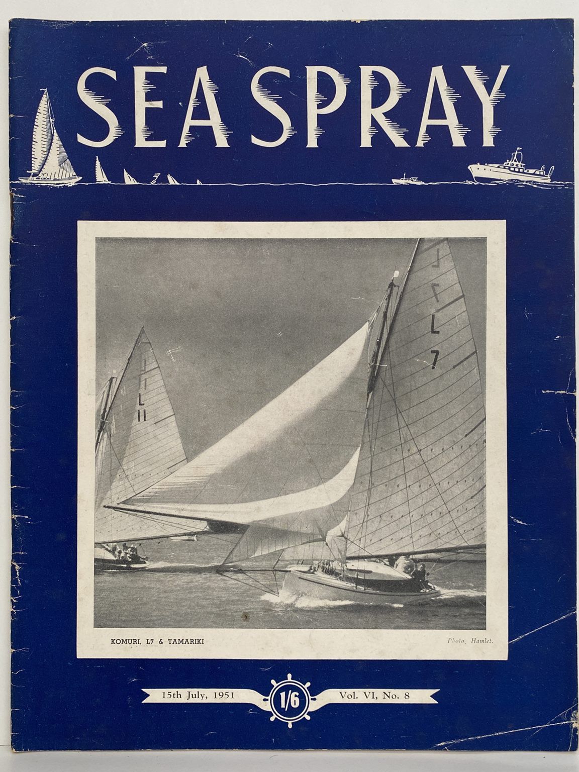 VINTAGE MAGAZINE: Sea Spray - Vol. 6, No. 8 - July 1951