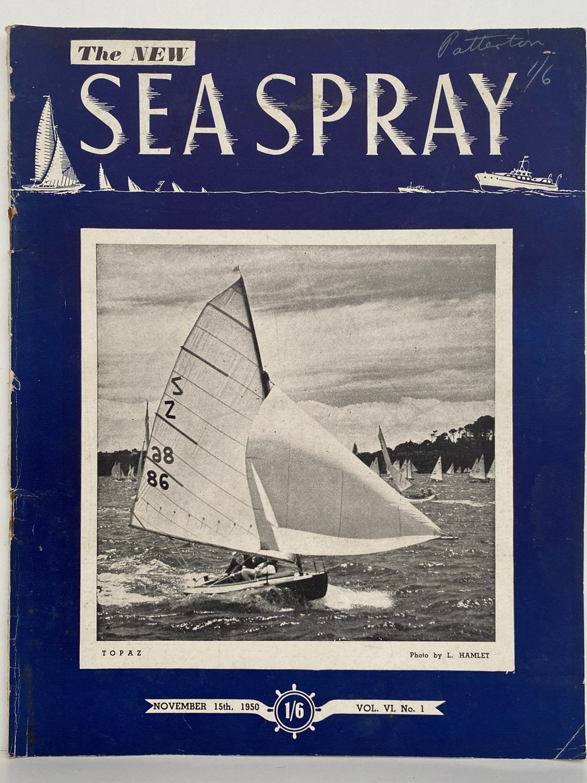 VINTAGE MAGAZINE: Sea Spray - Vol. 6, No. 1 - November 1950