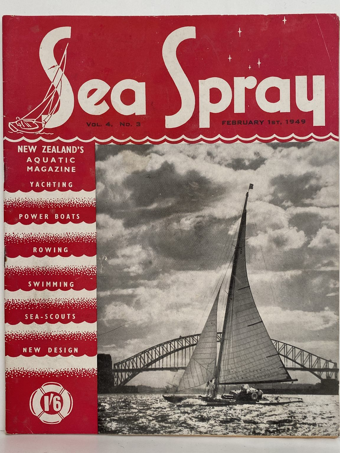 VINTAGE MAGAZINE: Sea Spray - Vol. 4, No. 3 - February 1949