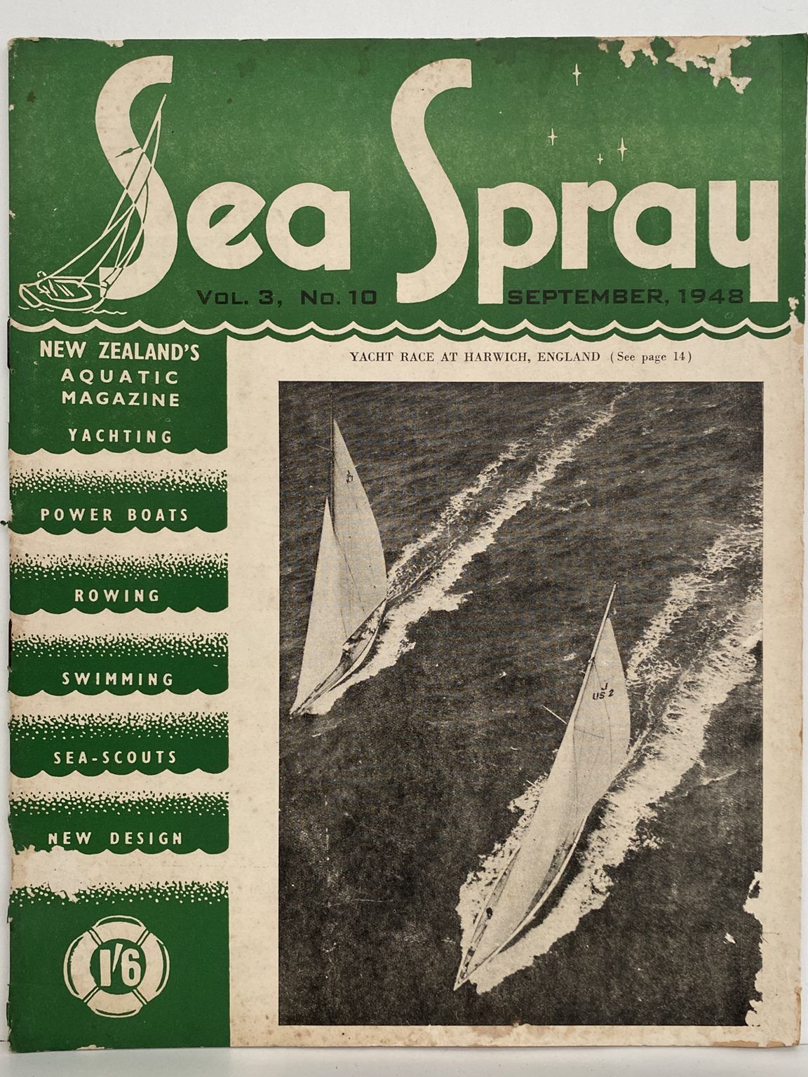 VINTAGE MAGAZINE: Sea Spray - Vol. 3, No. 10 - September 1948
