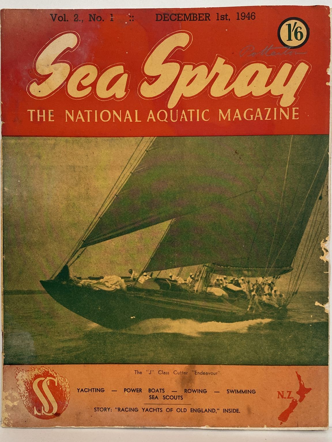 VINTAGE MAGAZINE: Sea Spray - Vol. 2, No. 1 - December 1946