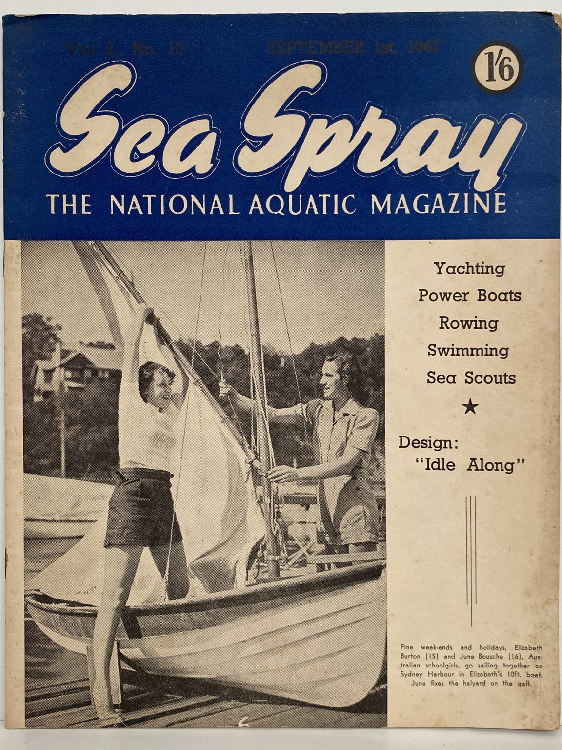 VINTAGE MAGAZINE: Sea Spray - Vol. 2, No. 10 - September 1947