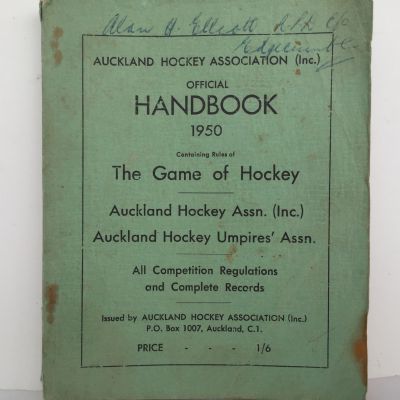 Auckland Hockey Association : Official Handbook 1950