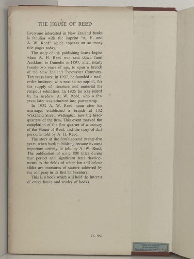 THE HOUSE OF REED: 50 Years of Publishing in New Zealand 1907-1957