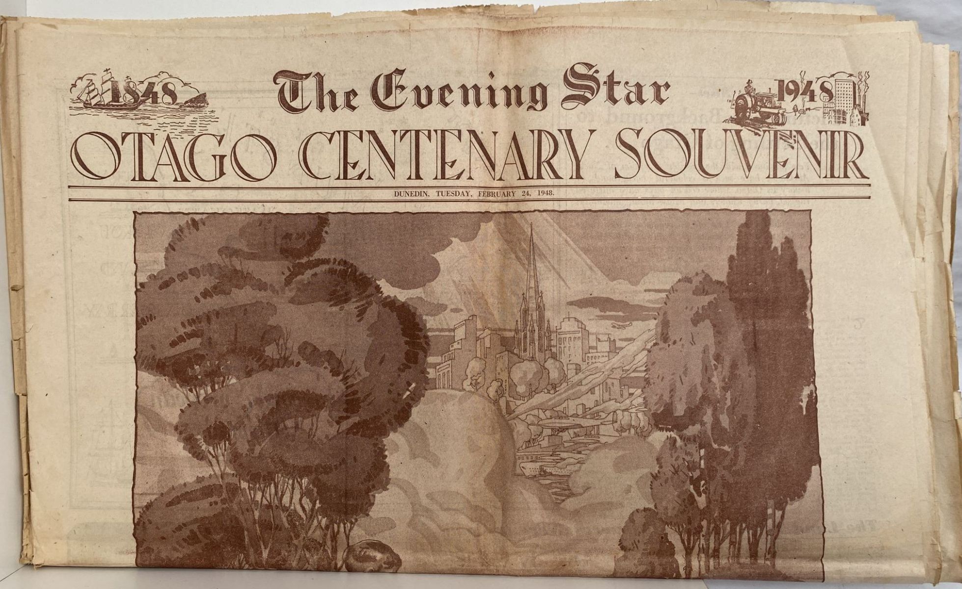OLD NEWSPAPER: The Evening Star 1888 - 1948 Otago Centenary Souvenir