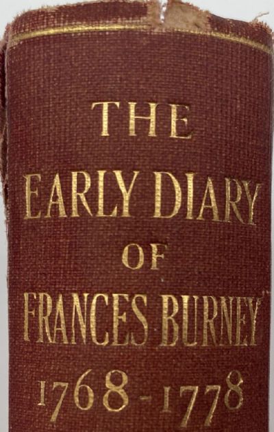 THE EARLY DIARY OF Frances Burney 1768-1778 