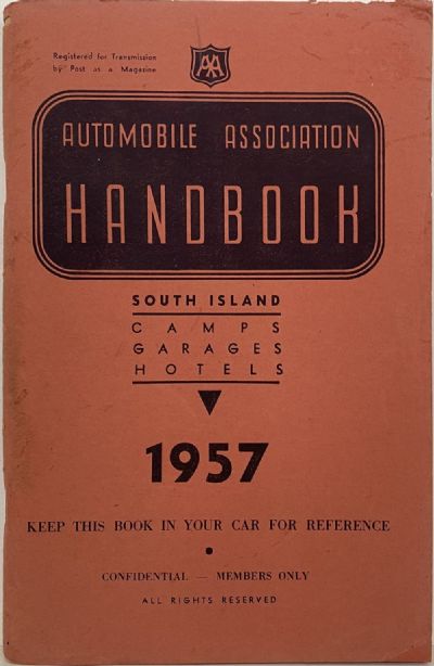 Automobile Association HANDBOOK: South Island 1957 