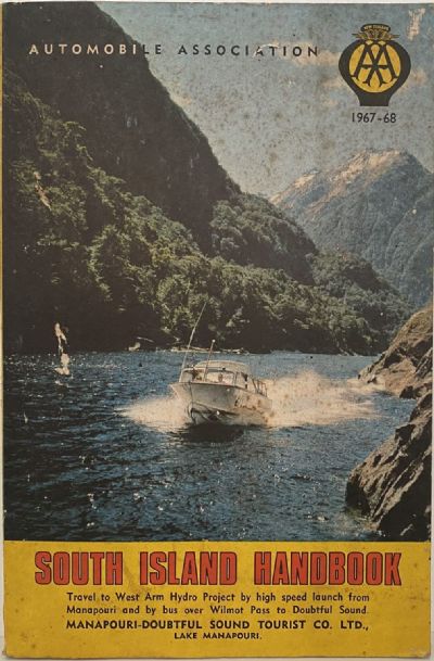 Automobile Association SOUTH ISLAND HANDBOOK 1967 