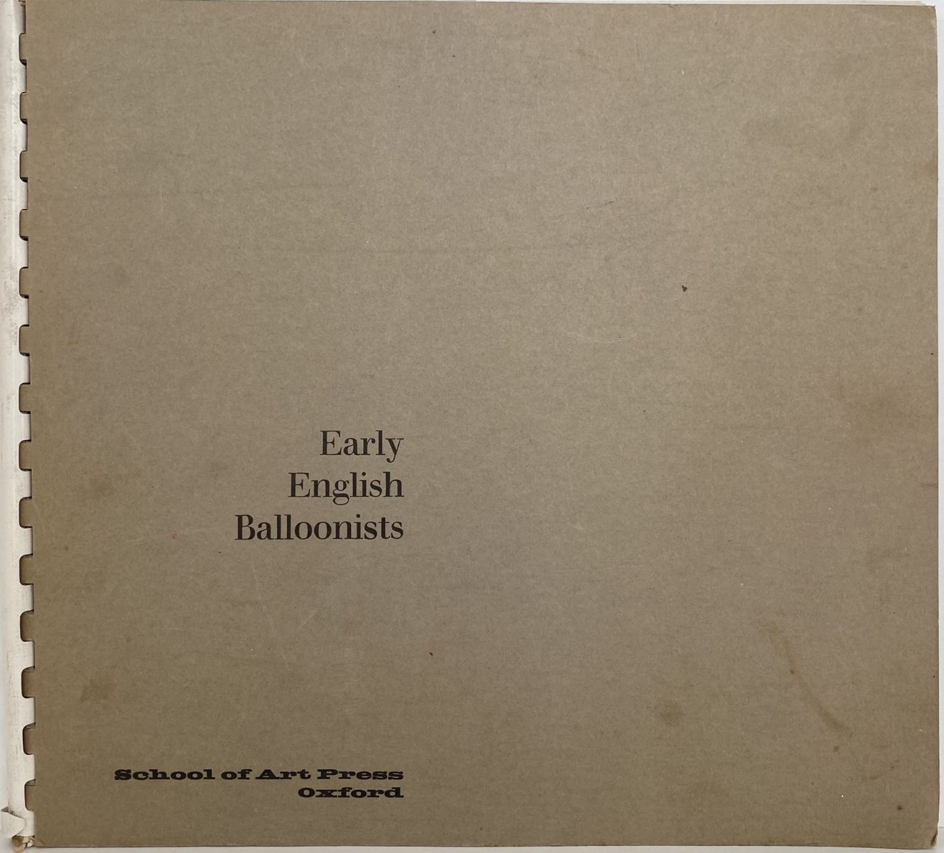 Early English Balloonists