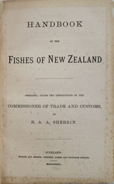 HANDBOOK of the FISHES of NEW ZEALAND
