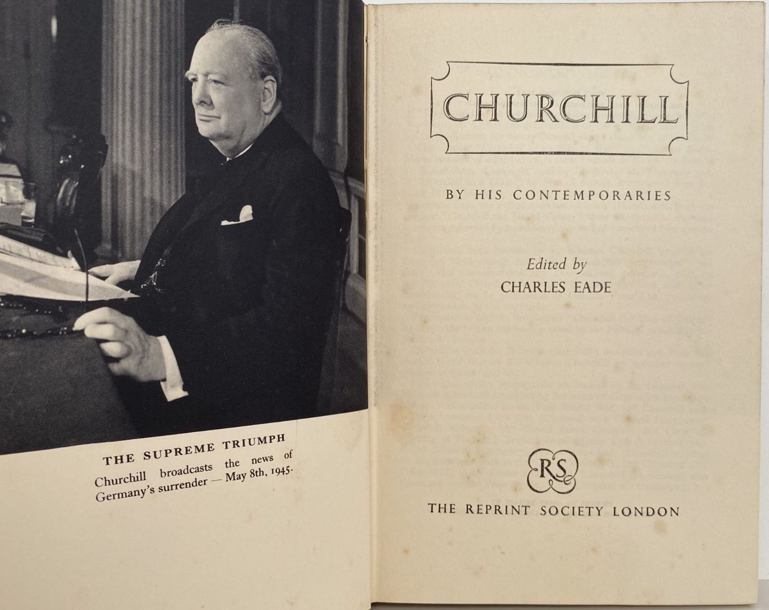 CHURCHILL BY HIS CONTEMPOARIES