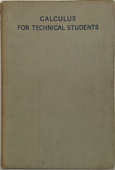 CALCULUS for Technical Students 