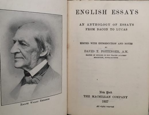 ENGLISH ESSAYS: An anthology of essays from Bacon to Lucas 