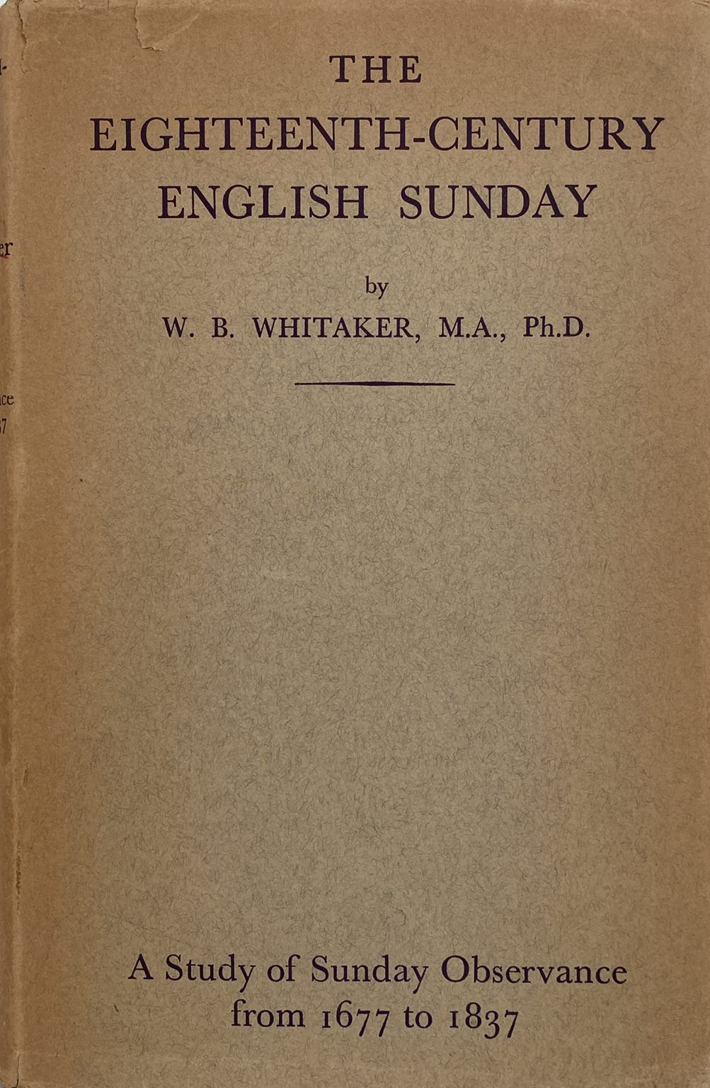 Eighteenth Century English Sunday