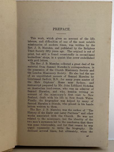 LIFE AND WORK of SAMUEL MARSDEN