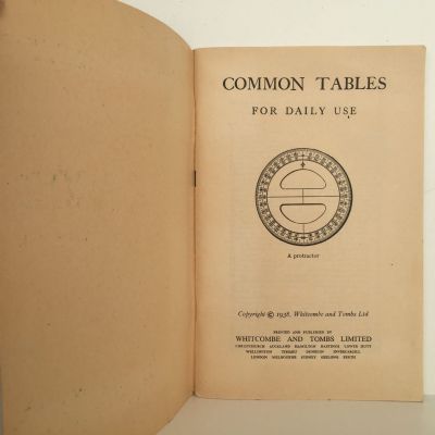 COMMON TABLES FOR DAILY USE: Everyone's Table Companion for Ready Reference