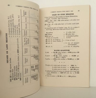 COMMON TABLES FOR DAILY USE: Everyone's Table Companion for Ready Reference