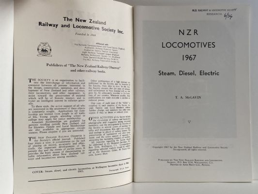 NEW ZEALAND RAIL Locomotives - Steam, Diesel, Electric
