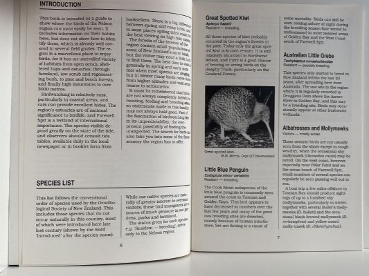 BIRDS OF THE NELSON REGION and Where to Find Them