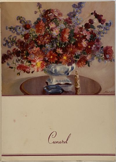 MARITIME MEMORABILIA: Cunard Line - RMS Queen Mary - Luncheon Menu 23 June 1952 