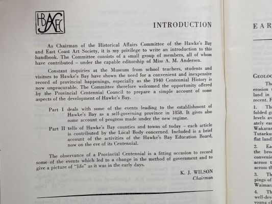 PICTURE OF A PROVINCE: Hawke's Bay Provincial Centennial 1858 -1958