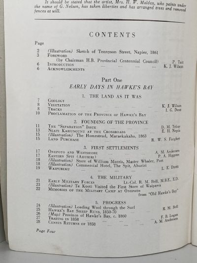 PICTURE OF A PROVINCE: Hawke's Bay Provincial Centennial 1858 -1958