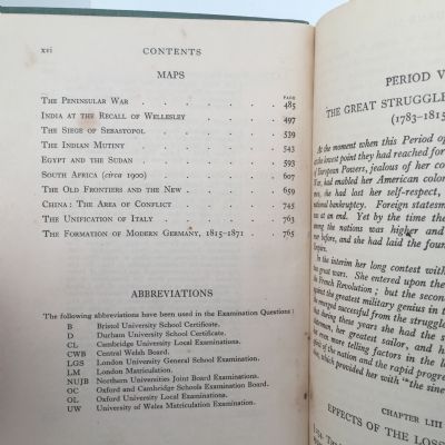 Britain and World Affairs 1783-1936