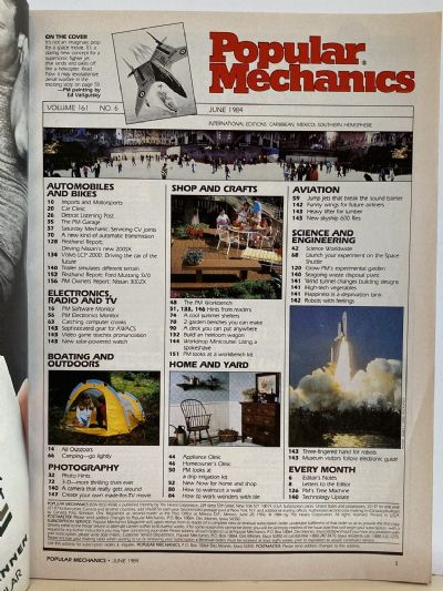 VINTAGE MAGAZINE: Popular Mechanics - Vol. 161, No. 6 - June 1984