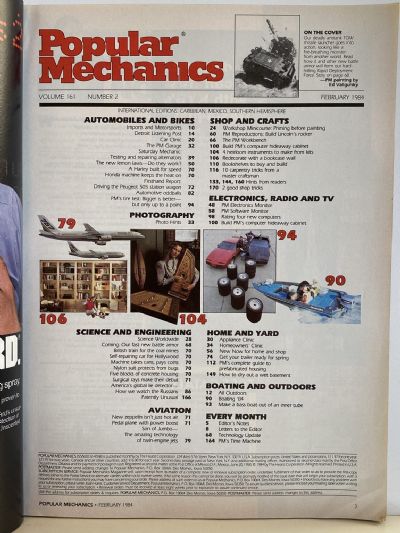 VINTAGE MAGAZINE: Popular Mechanics - Vol. 161, No. 2 - February 1984