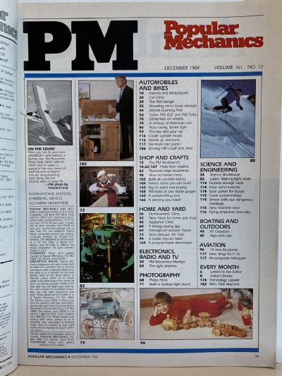 VINTAGE MAGAZINE: Popular Mechanics - Vol. 161, No. 12 - December 1984