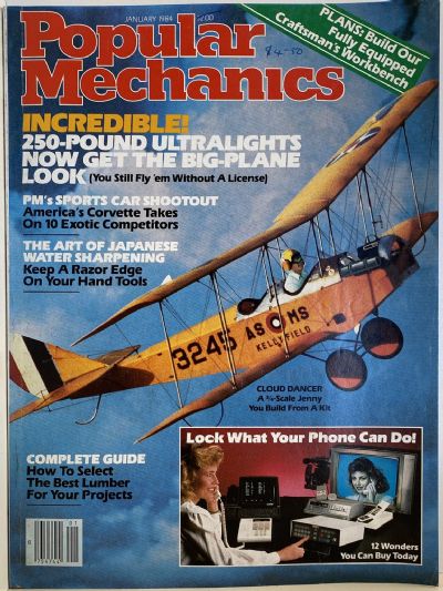 VINTAGE MAGAZINE: Popular Mechanics - Vol. 161, No. 1 - January 1984 