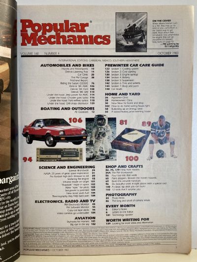 VINTAGE MAGAZINE: Popular Mechanics - Vol. 160, No. 4 - October 1983