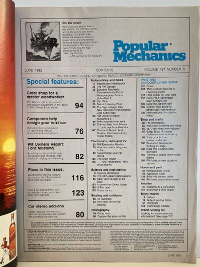 VINTAGE MAGAZINE: Popular Mechanics - Vol. 157, No. 6 - June 1982