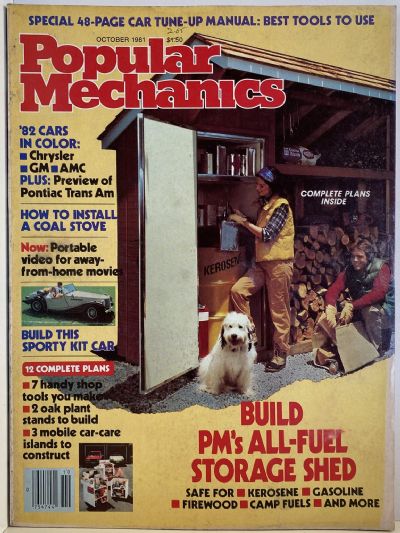 VINTAGE MAGAZINE: Popular Mechanics - Vol. 156, No. 4 - October 1981 