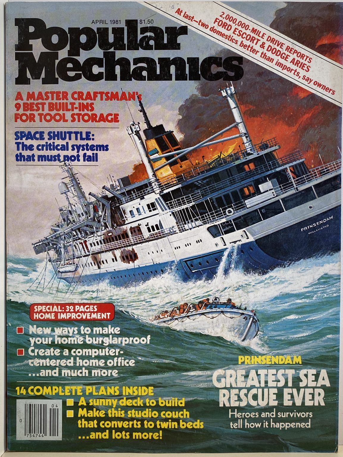 VINTAGE MAGAZINE: Popular Mechanics - Vol. 155, No. 4 - April 1981