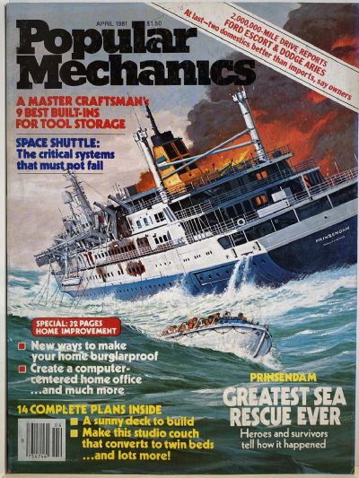 VINTAGE MAGAZINE: Popular Mechanics - Vol. 155, No. 4 - April 1981 