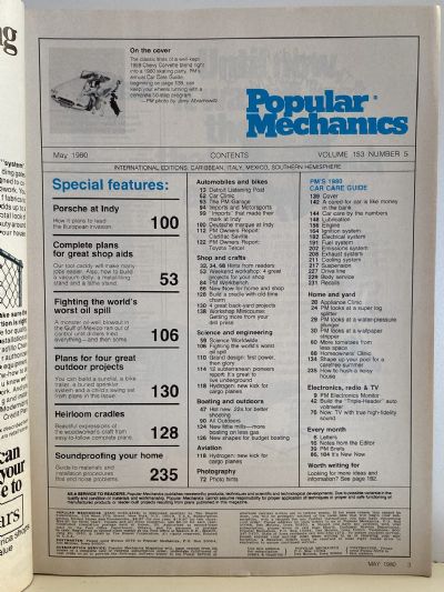 VINTAGE MAGAZINE: Popular Mechanics - Vol. 153, No. 5 - May 1980