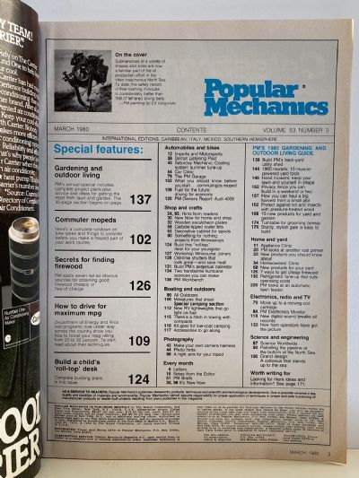 VINTAGE MAGAZINE: Popular Mechanics - Vol. 153, No. 3 - March 1980