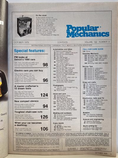 VINTAGE MAGAZINE: Popular Mechanics - Vol. 152, No. 4 - October 1979