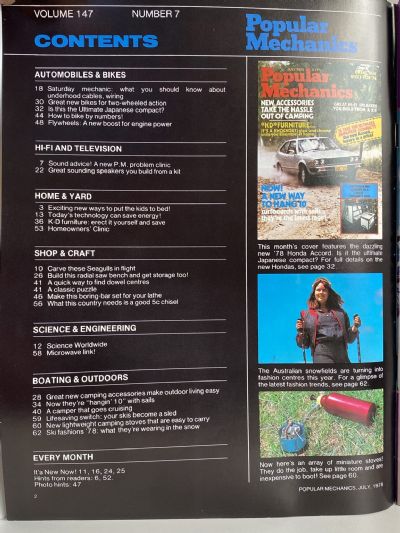 VINTAGE MAGAZINE: Popular Mechanics - Vol. 147, No. 7 - July 1978