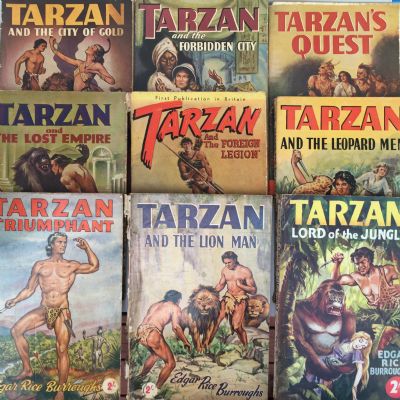 TARZAN BOOKS : 9 vintage titles