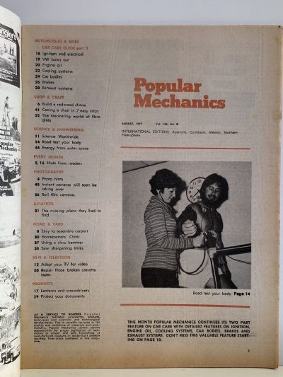 VINTAGE MAGAZINE: Popular Mechanics - Vol. 146, No. 8 - August 1977