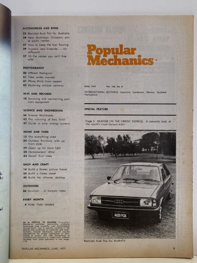 VINTAGE MAGAZINE: Popular Mechanics - Vol. 146, No. 6 - June 1977