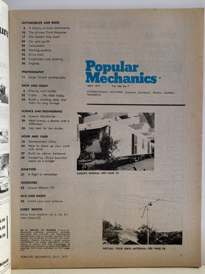 VINTAGE MAGAZINE: Popular Mechanics - Vol. 146, No. 7 - July 1977