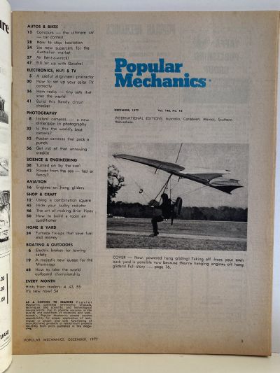 VINTAGE MAGAZINE: Popular Mechanics - Vol. 146, No. 12 - December 1977