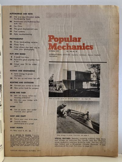 VINTAGE MAGAZINE: Popular Mechanics - Vol. 146, No. 10 - October 1977