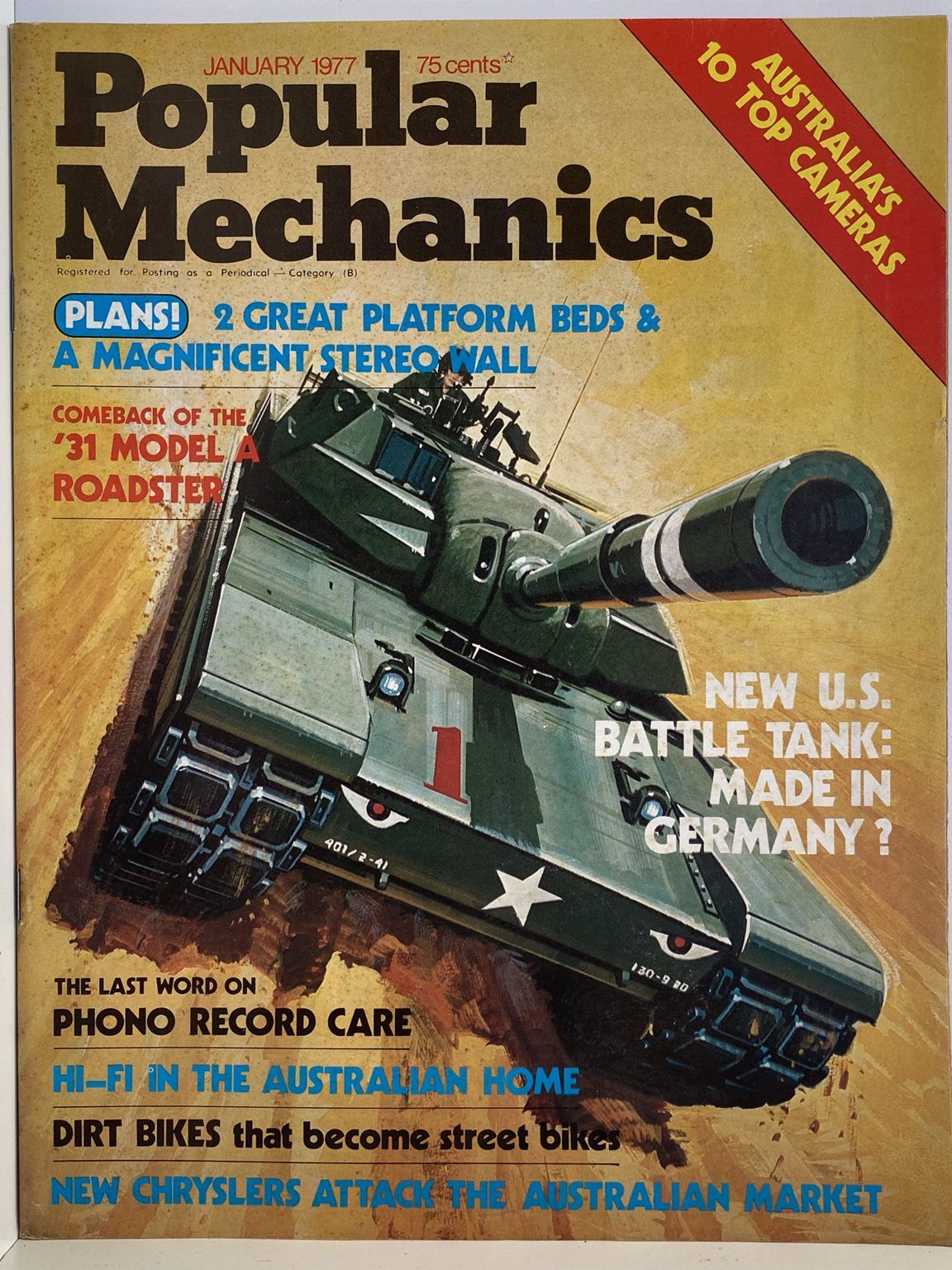 VINTAGE MAGAZINE: Popular Mechanics - Vol. 146, No. 1 - January 1977