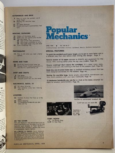 VINTAGE MAGAZINE: Popular Mechanics - Vol. 145, No. 2 - April 1976