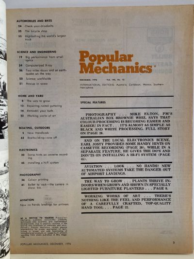 VINTAGE MAGAZINE: Popular Mechanics - Vol. 145, No. 12 - December 1976